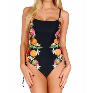NEW SHOW ME YOUR MUMU maldives one piece swimsuit in tropical sangria multi